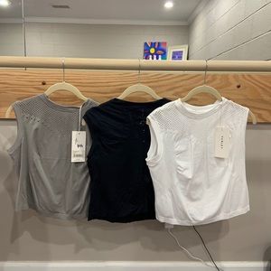 Varley NWT Normandie crop tank, gray!